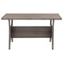 Voir la diapositive 3 : VIDAXL Table de jardin Gris 120x70x66 cm Resine tressee