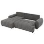 Voir la diapositive 3 : BEST MOBILIER Luzzio - canapé d'angle gauche 4 places convertible avec coffre en tissu texturé