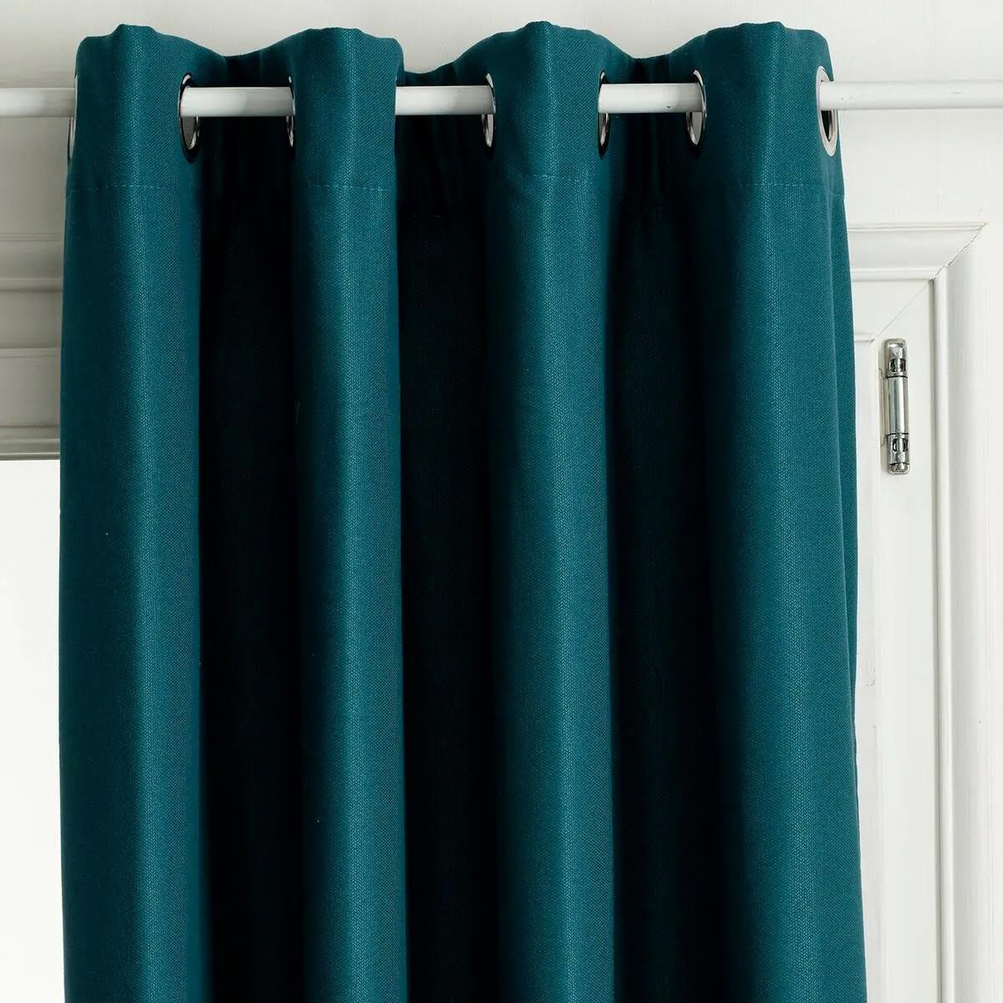 Voir la diapositive 2 : ATMOSPHERA Rideau à œillets isolant  isa  140x260cm bleu canard