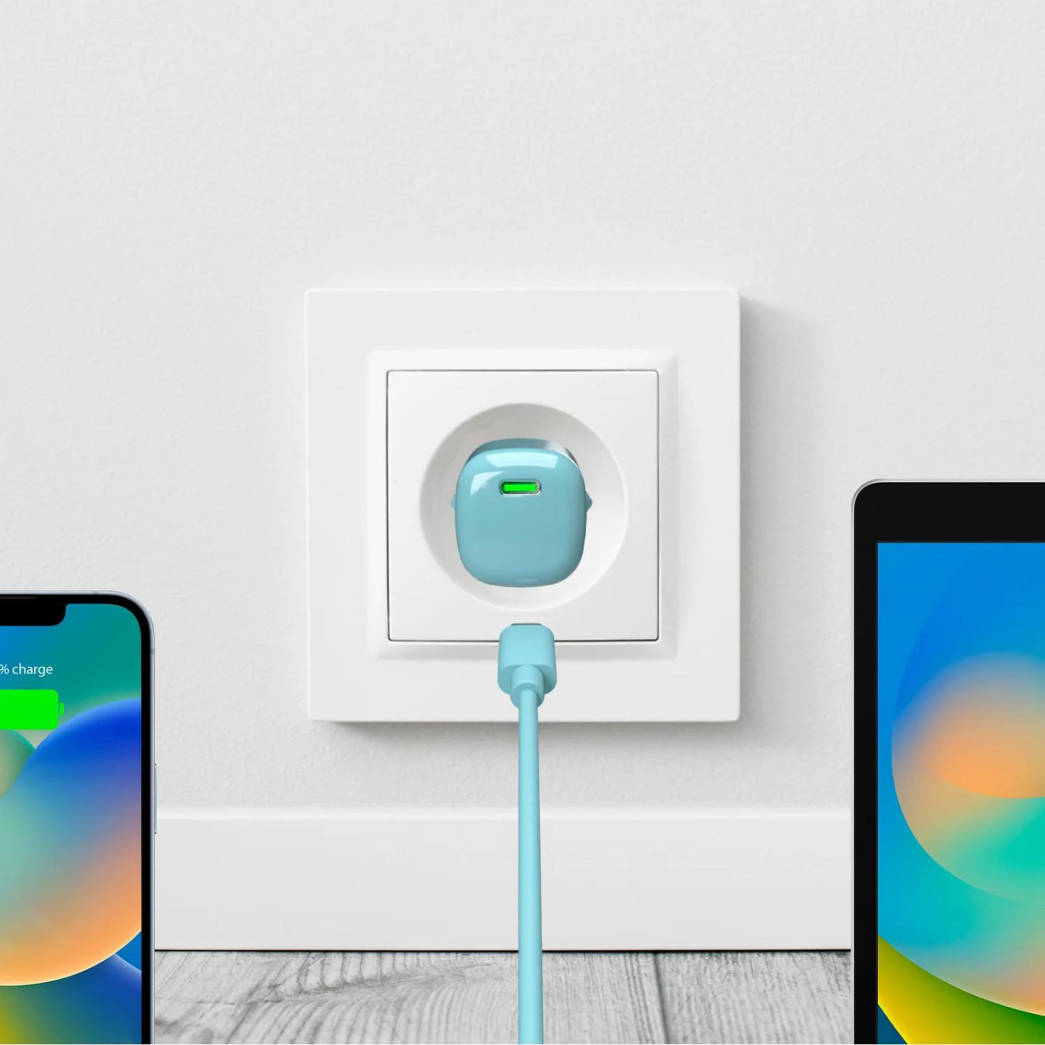 Voir la diapositive 3 : Puro Puro pufcmtcusbc20wggrn chargeur d'appareils mobiles smartphone, tablette vert secteur charge rapide intérieure