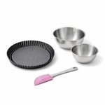 ZENKER Set de 4 ustensiles de pâtisserie moule à gâteaux 2 bols et spatule Black mettallic Black mettallic Zenker  Black mettallic