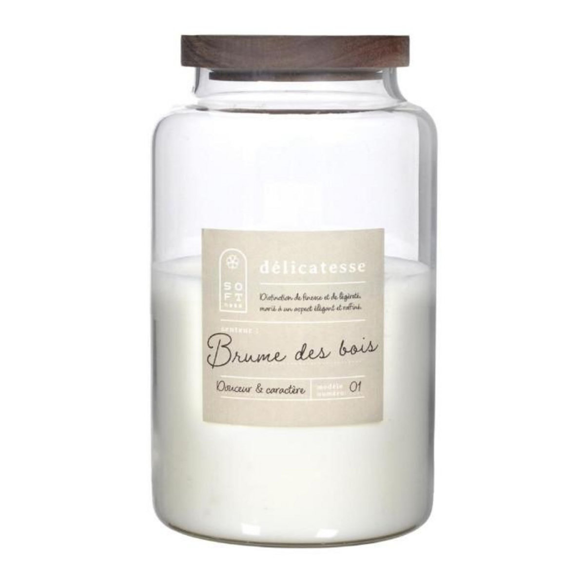 Paris Prix Bougie Parfumée  Softness  870g Brume des Bois