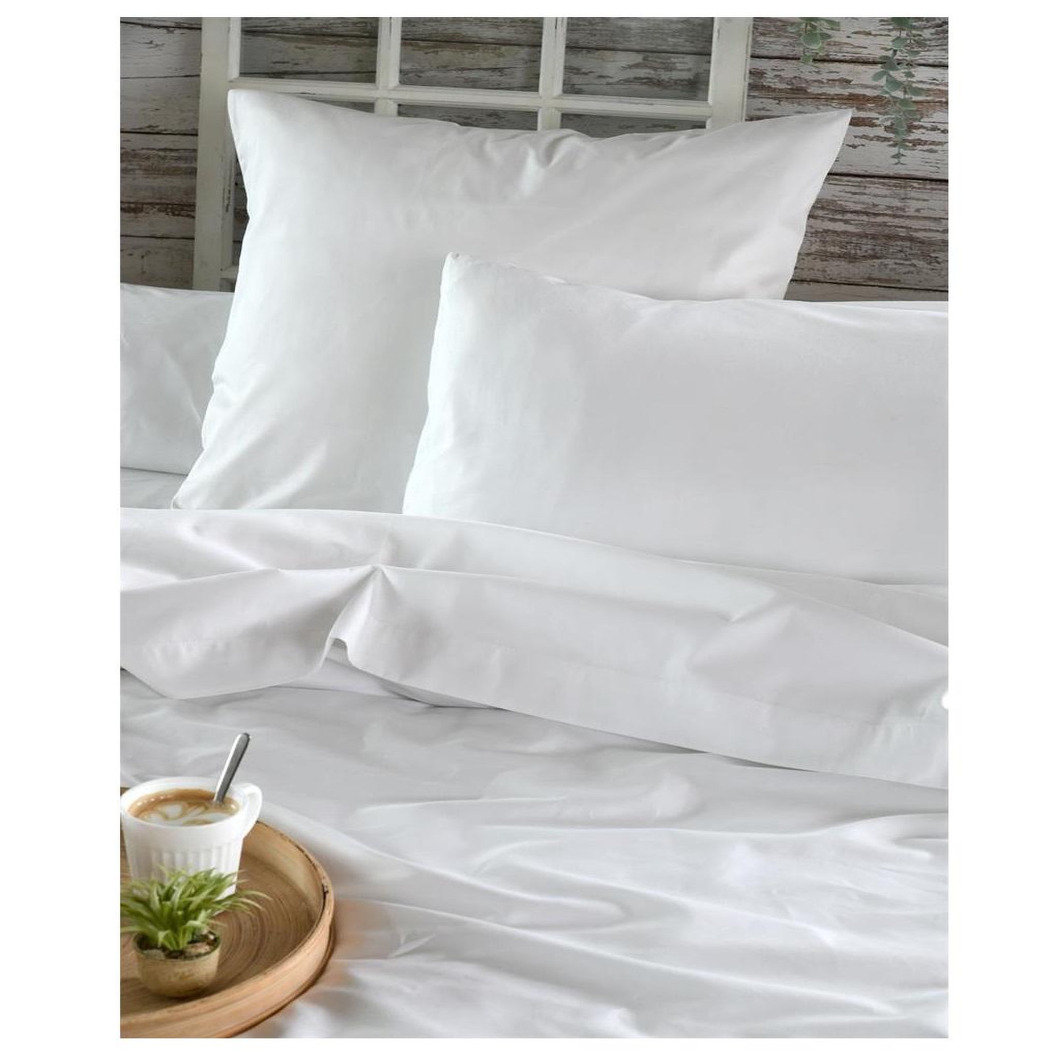 Voir la diapositive 5 : Eden Drap housse percale en coton nuage