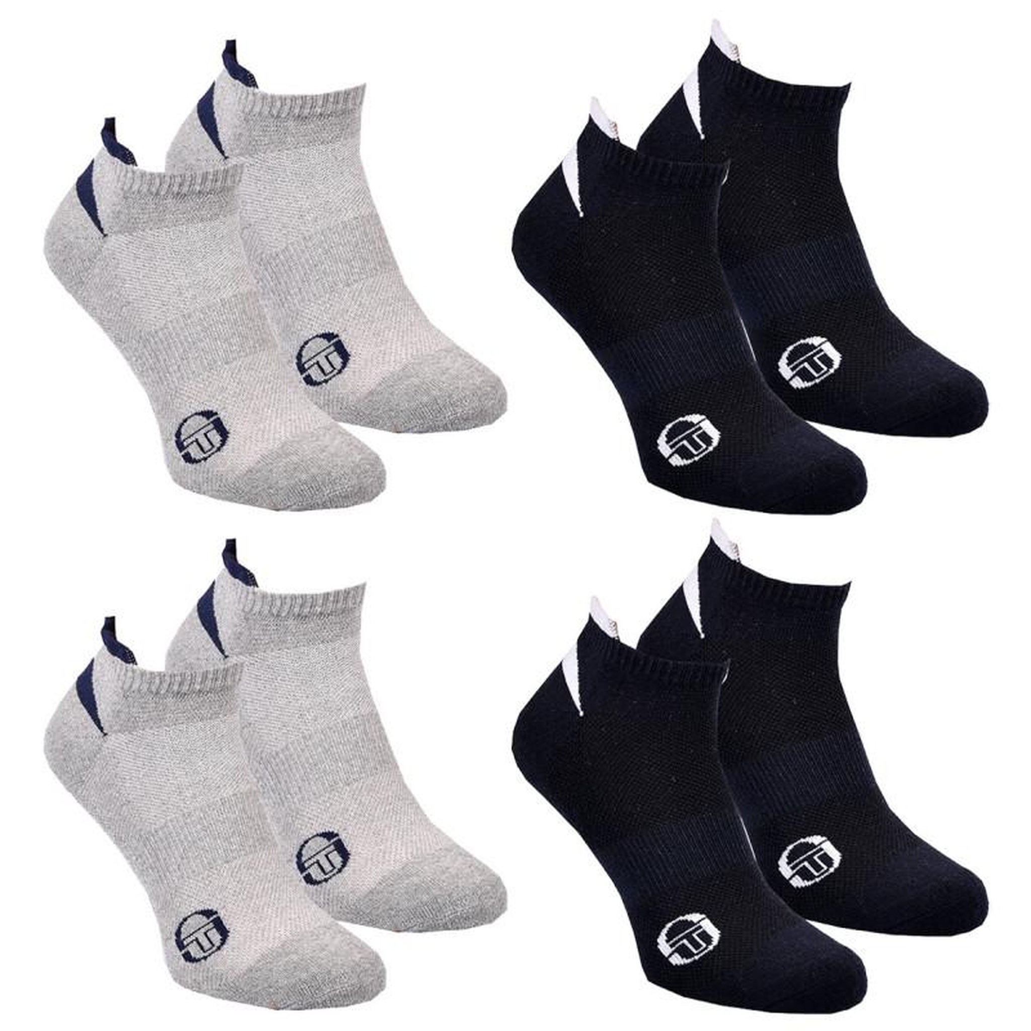 Voir la diapositive 2 : SERGIO TACCHINI Chaussettes SNEAKER SERGIO TACCHINI Lot de 4 Paires