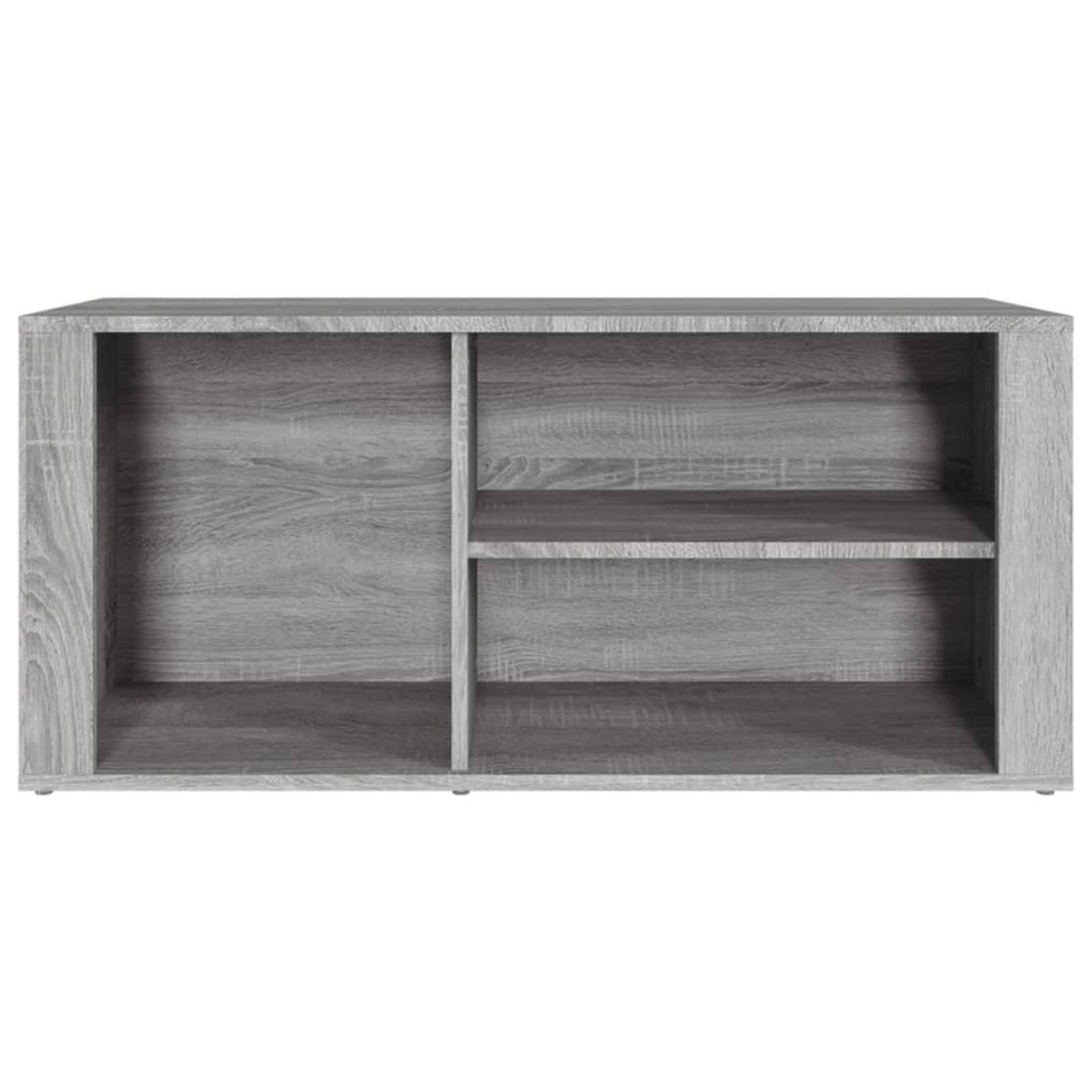 Voir la diapositive 5 : VIDAXL Armoire a chaussures Sonoma gris 100x35x45 cm Bois d'ingenierie