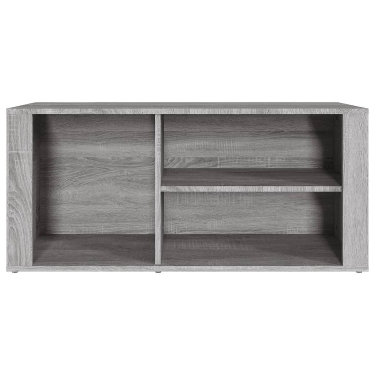 VIDAXL Armoire a chaussures Sonoma gris 100x35x45 cm Bois d'ingenierie