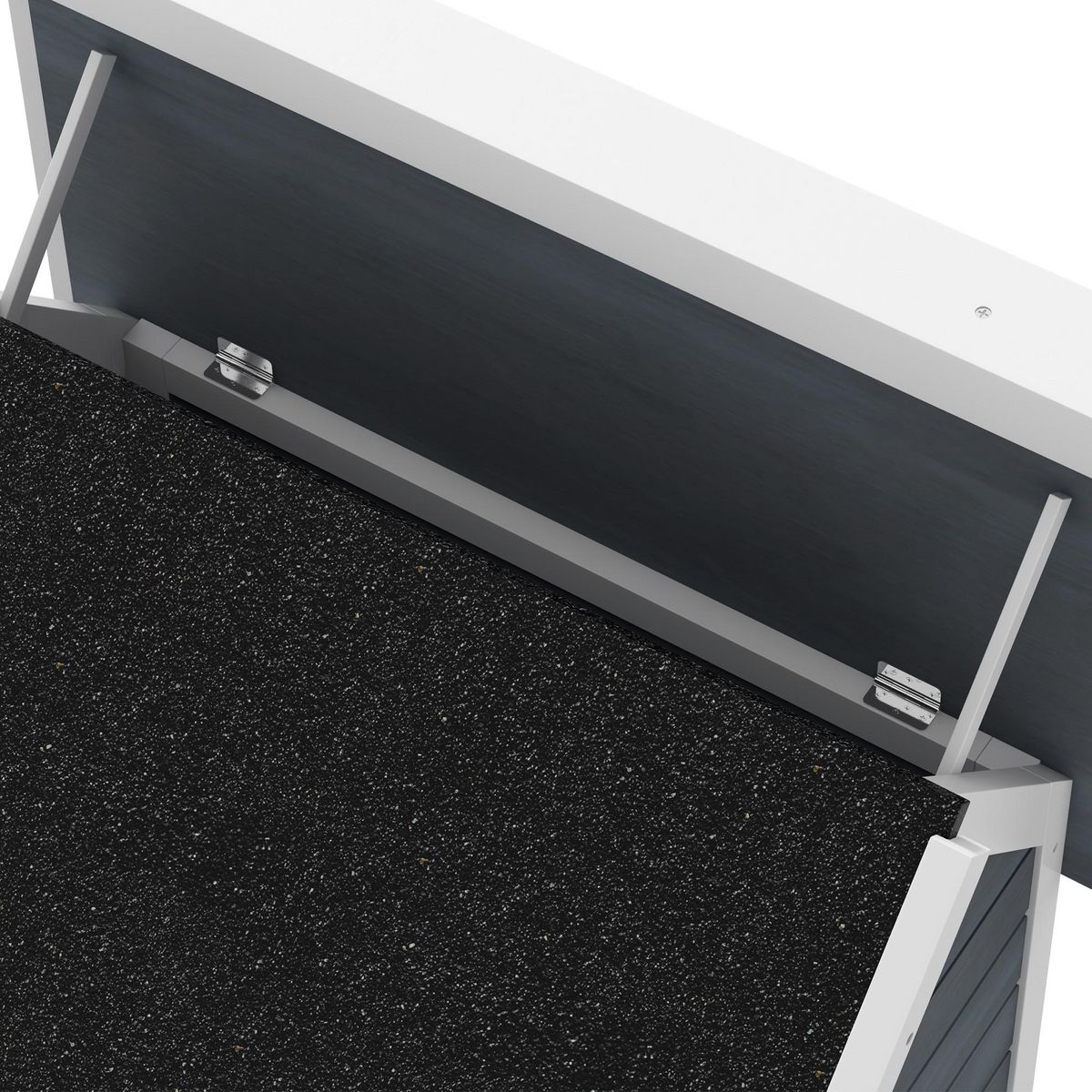 PAWHUT Niche maison pour chat - porte à lamelles, fenêtre plexiglas, toit bitumé ouvrant, 3 portes - bois gris