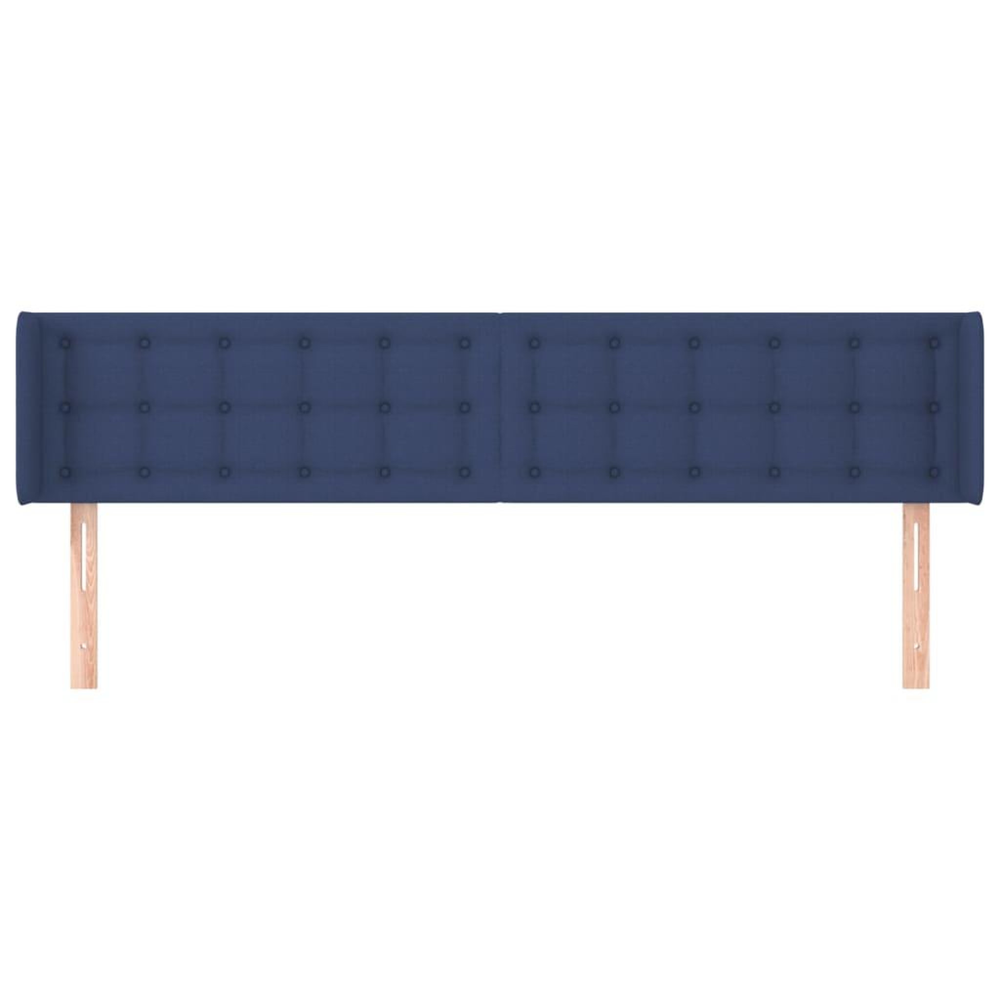 Voir la diapositive 3 : VIDAXL Tete de lit avec oreilles Bleu 203x16x78/88 cm Tissu