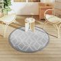 Voir la diapositive 3 : VIDAXL Tapis d'exterieur ARAKIL gris Ø120 cm PP
