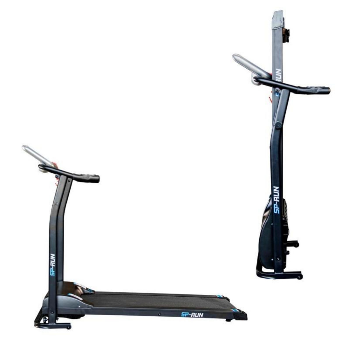 SPARRAW Tapis de course pliable ULTRA Compact SP Run - 10km/h - 1,5CV - 12 Programmes - Capteurs Cardiaque, Ecran LCD et Amortisseurs