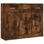 Voir la diapositive 2 : VIDAXL Buffet chene fume 91x28x75 cm bois d'ingenierie