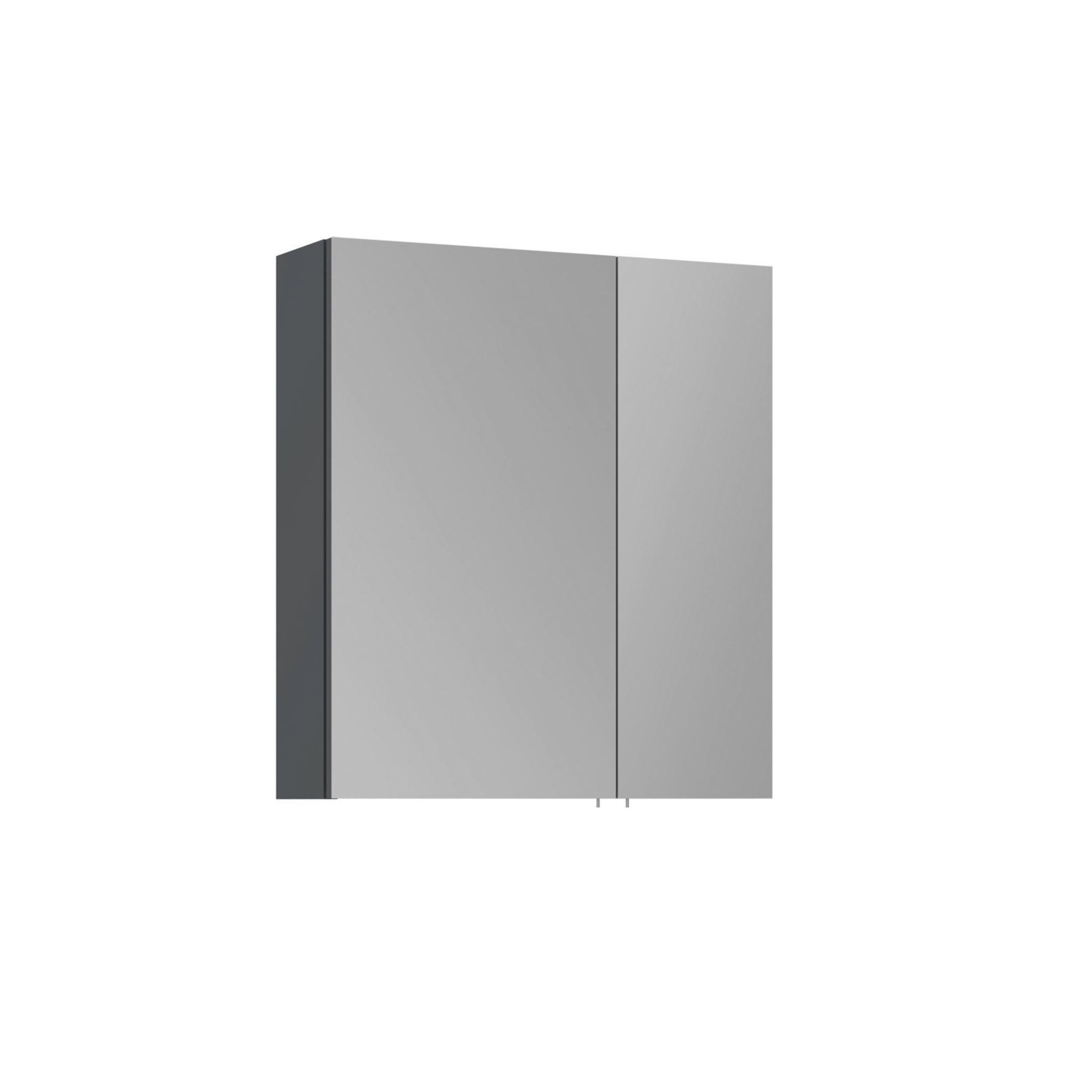 Habitat et Jardin Meuble Salle de Bain avec Miroir  Side 60  - 60 x 16 x 66 cm - Matte Anthracite