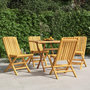Voir la diapositive 1 : VIDAXL Chaises de jardin pliantes lot de 4 47x47x89cm bois massif teck
