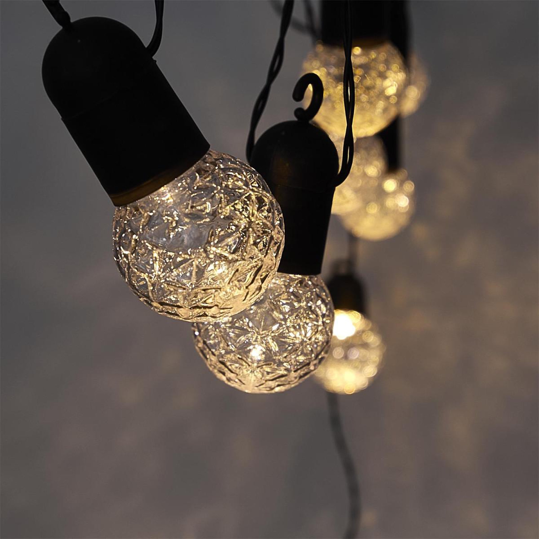 The Home Deco Factory Guirlande Lumineuse d'Extérieur Ampoules  10 LED  770cm Transparent