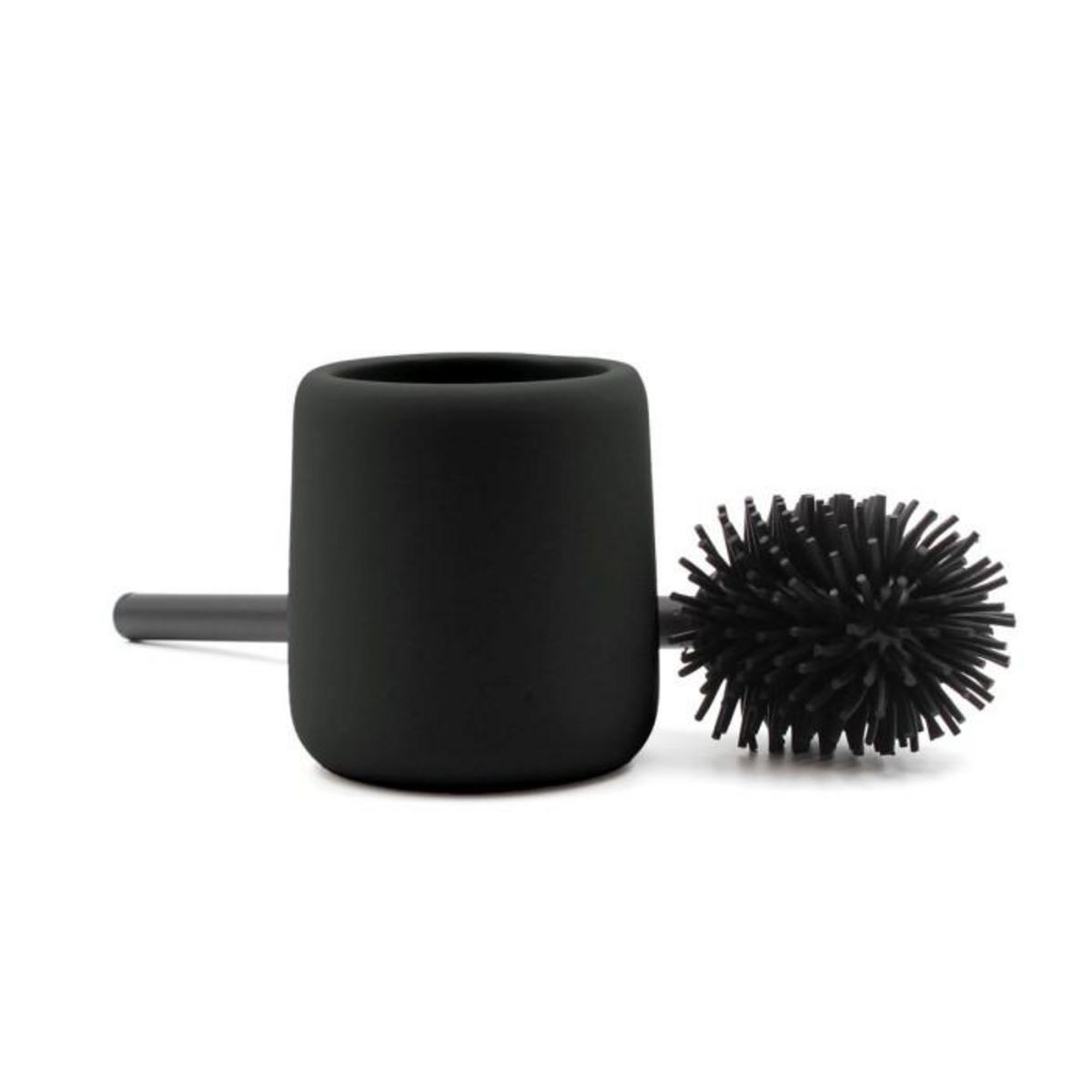 Paris Prix Brosse WC en Céramique  Ceralia  38cm Noir