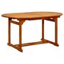 Voir la diapositive 3 : VIDAXL Table de jardin 200x100x75 cm Bois d'acacia massif