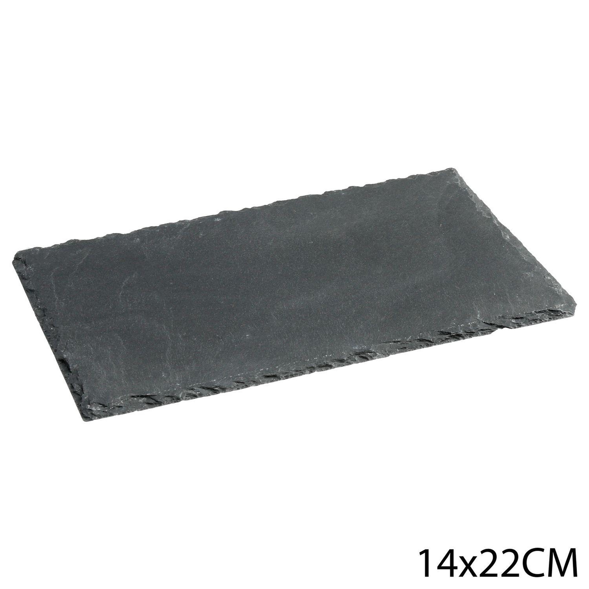 Voir la diapositive 4 : TOILINUX Lot 6x Assiette en ardoise - 14 x 22 cm.