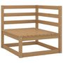 Voir la diapositive 4 : VIDAXL Salon de jardin 3 pcs marron miel bois de pin massif