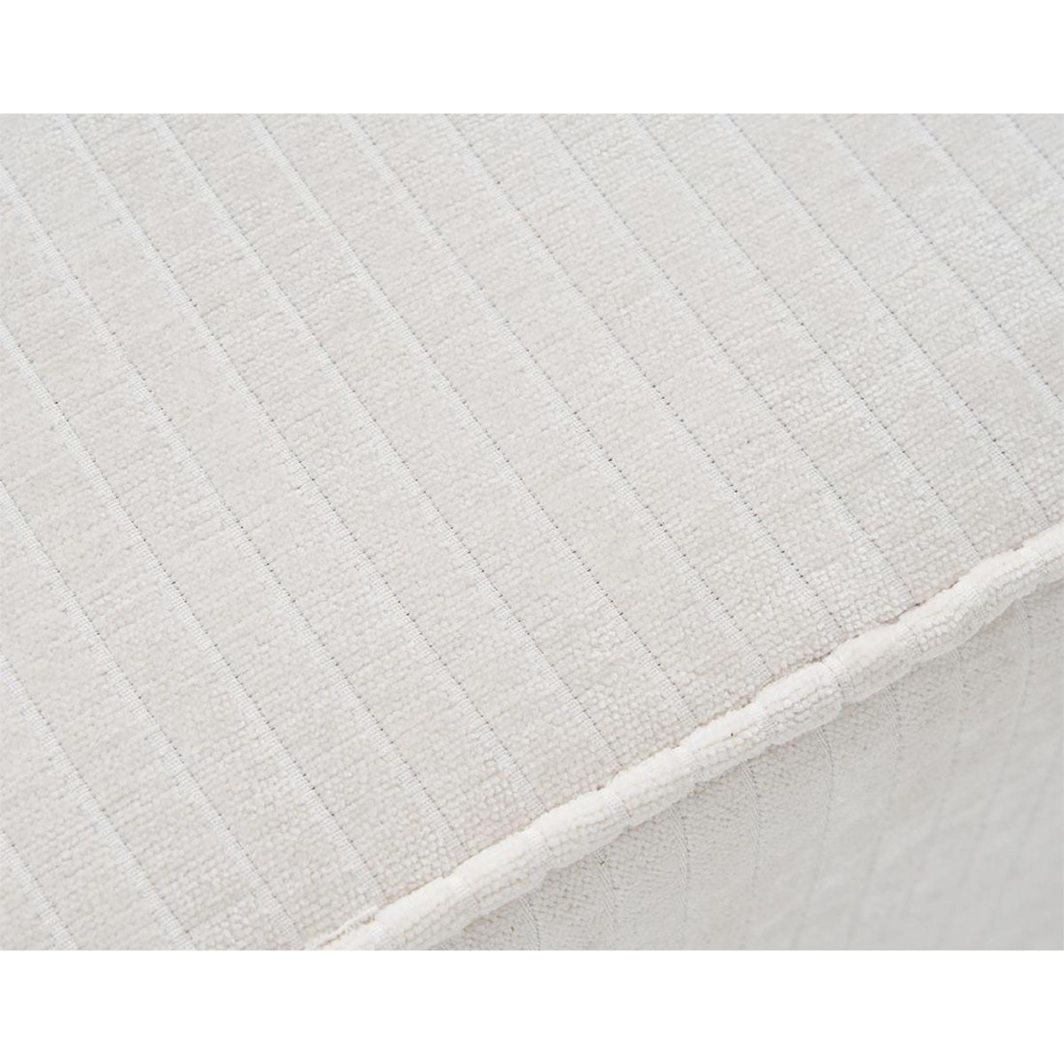 BEST MOBILIER Topaze - pouf - en velours côtelé plat