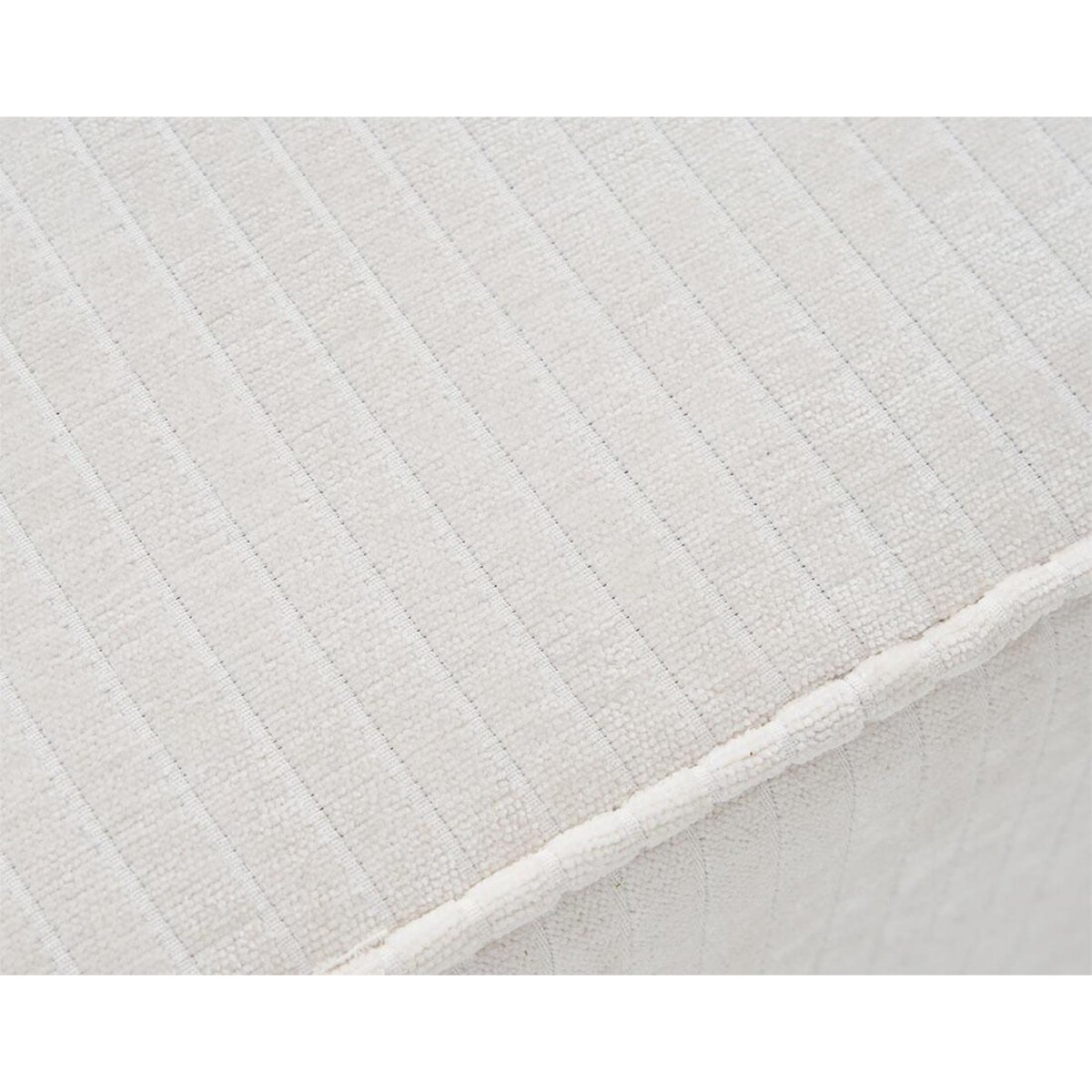 BEST MOBILIER Topaze - pouf - en velours côtelé plat