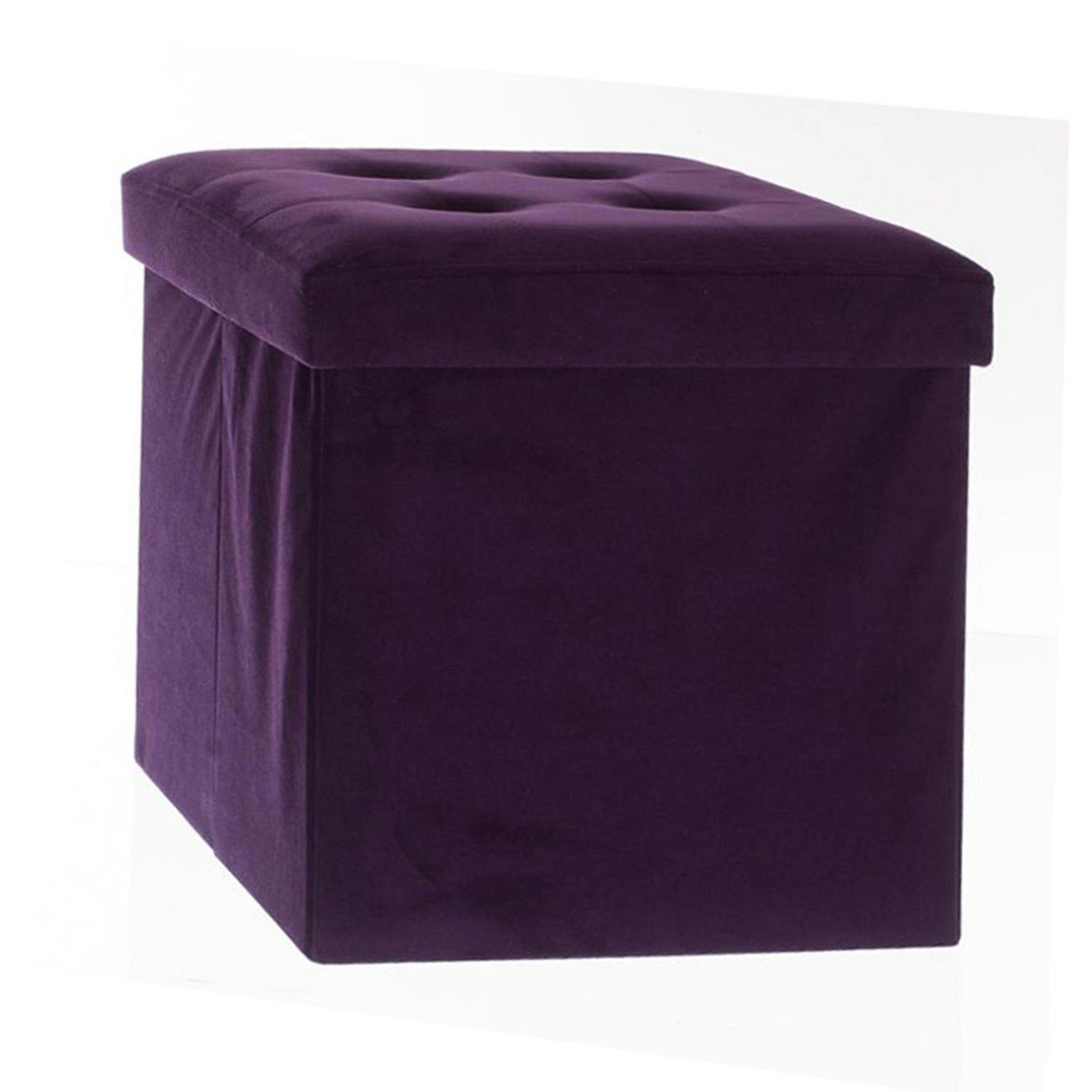 Pouf Atmosphera Pouf en velours Léandre coloris duck