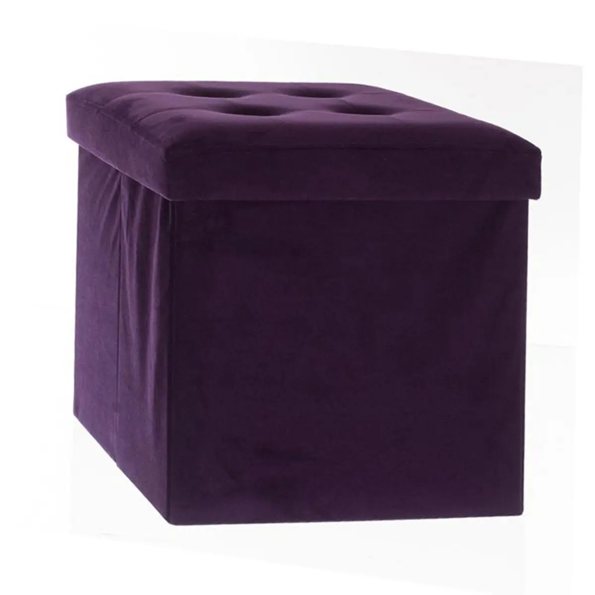Pouf Atmosphera Pouf en velours Léandre coloris duck Pouf Atmosphera Pouf en velours Léandre coloris duck
