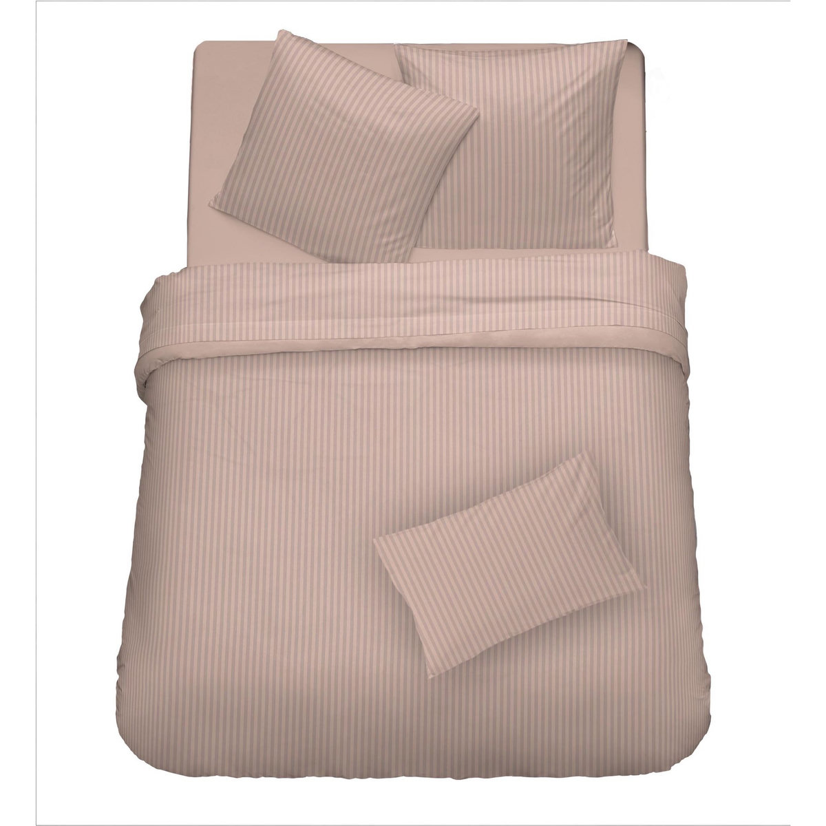 Parure de drap unie en satin de coton 70 fils 