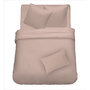 Voir la diapositive 2 : Parure de drap unie en satin de coton 70 fils 