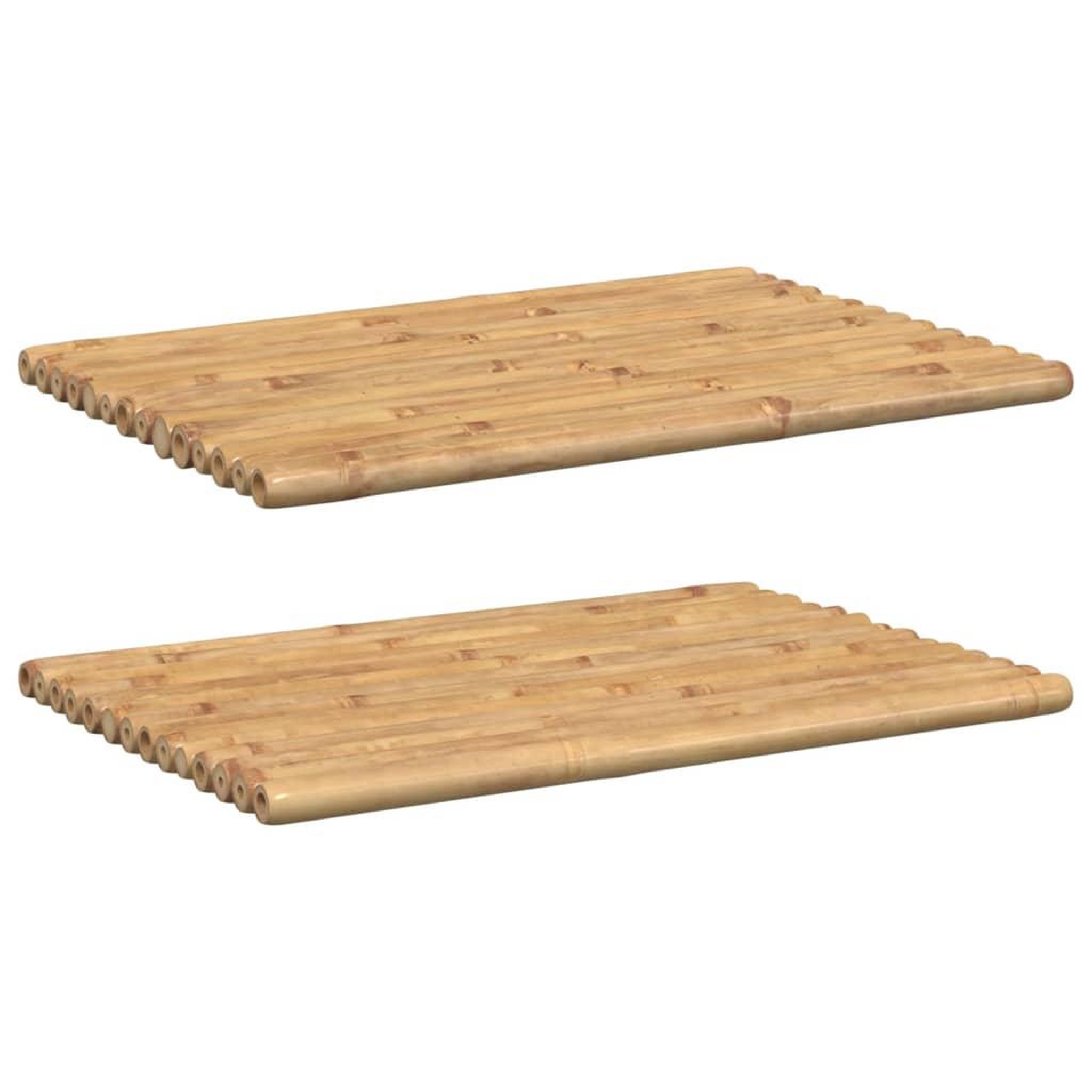 Voir la diapositive 2 : VIDAXL Tapis de bain 2 pcs 70x50 cm bambou