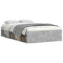Voir la diapositive 3 : VIDAXL Cadre de lit sans matelas gris beton 120x200 cm