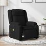 Voir la diapositive 1 : VIDAXL Fauteuil de massage inclinable electrique Noir Tissu