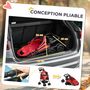 Voir la diapositive 4 : PAWHUT Poussette buggy pliable chien chat panier rangement porte-gobelets tissu 300D Oxford imperméable 4 roues rouge