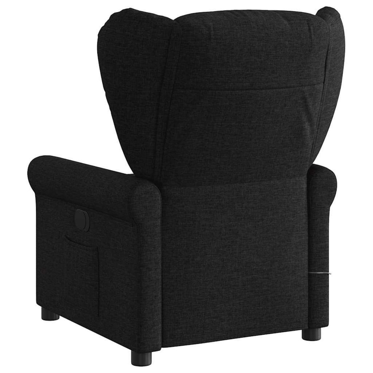 VIDAXL Fauteuil de massage inclinable Noir Tissu