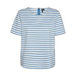 Vero Moda T Shirt Rayure /Bleu Femme Vero  oda  Snow White. Coloris disponibles : Blanc