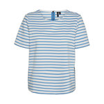 Vero Moda T Shirt Rayure /Bleu Femme Vero Moda  Snow White. Coloris disponibles : Blanc