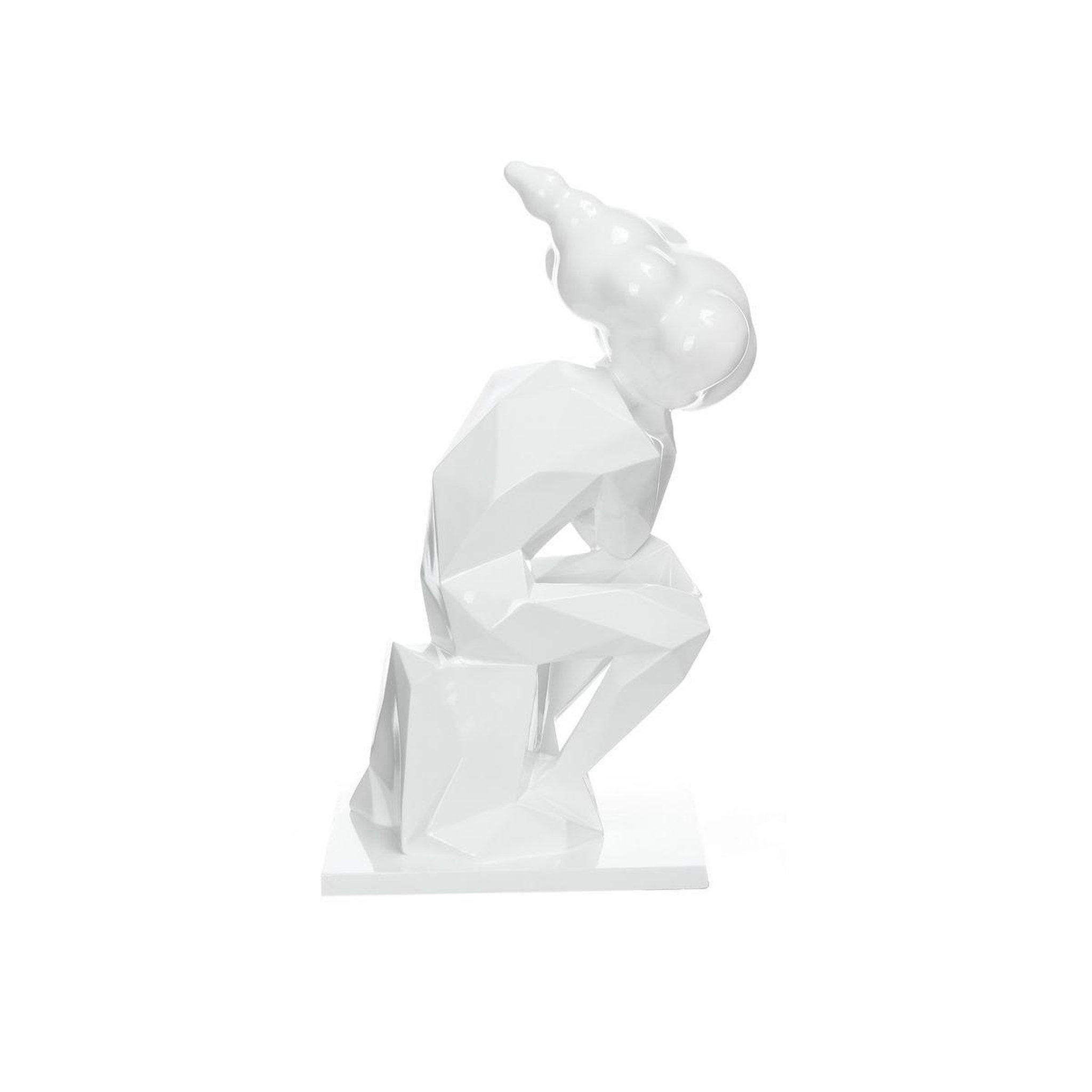 Voir la diapositive 2 : Paris Prix Statue design  sculpture kenya  47cm blanc