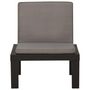 Voir la diapositive 4 : VIDAXL Chaises de salon de jardin et coussins lot de 2 Plastique Gris