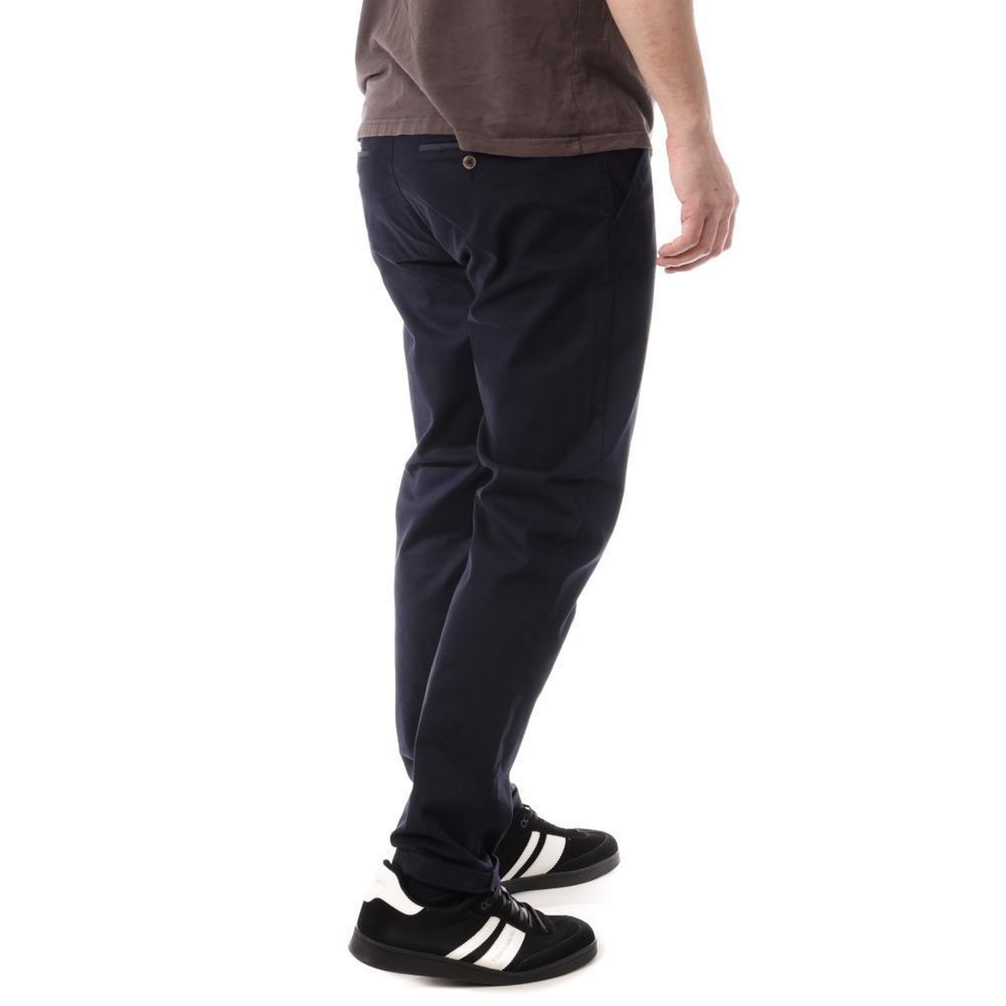 Voir la diapositive 2 : PANAME BROTHERS Pantalon Chino Marine Homme Paname Brothers Costa1