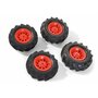 ROLLY TOYS Lot de roues Jantes rouge pour rollyFarmtrac Premium