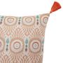 Voir la diapositive 2 : ATMOSPHERA Coussin Déco Jacquard  Ikat  50x50cm Multicolore