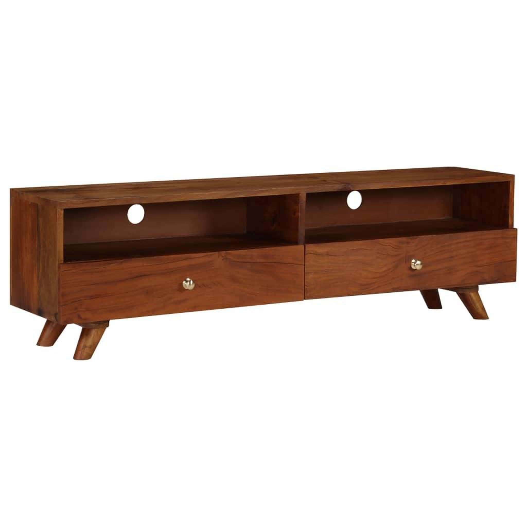 VIDAXL Meuble tv bois de recuperation solide 140x30x40 cm