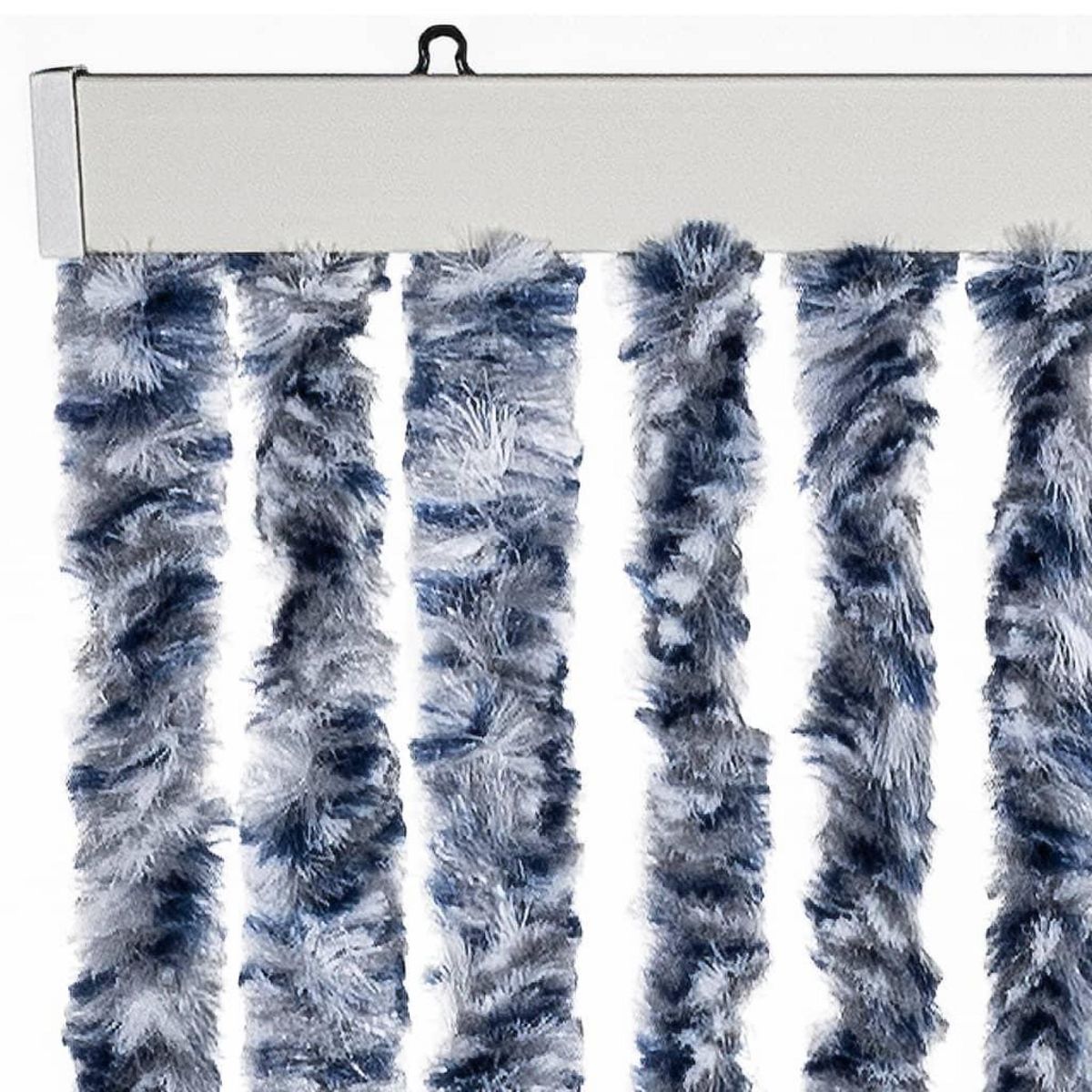 VIDAXL Moustiquaire Bleu blanc et argente 56x185 cm Chenille