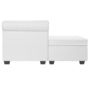 Voir la diapositive 3 : VIDAXL Canape Chesterfield en forme de L cuir synthetique blanc