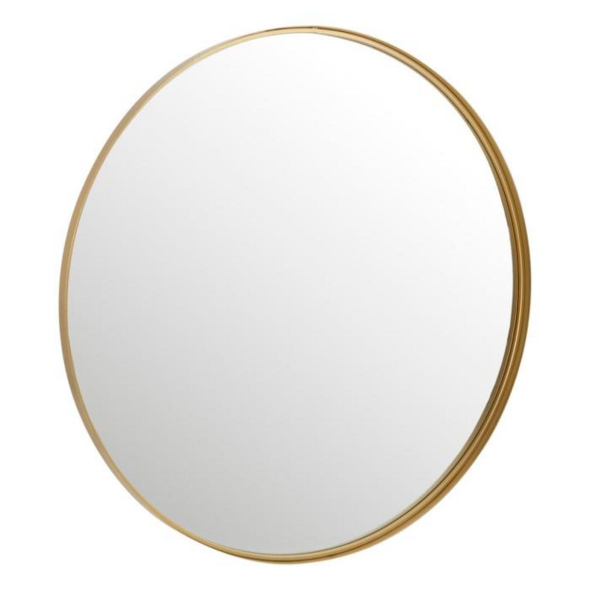 Paris Prix Miroir Mural Rond Design  Bord Métal  110cm Or