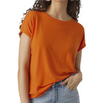 Vero Moda T shirt  Femme Aware Vero  oda Ava. Coloris disponibles : Orange