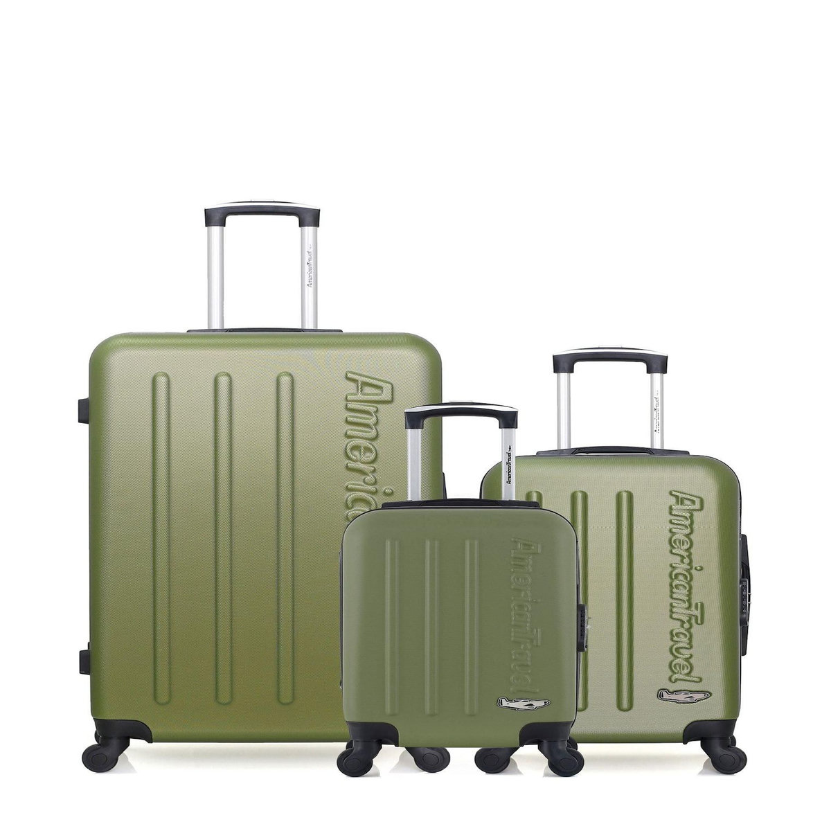 AMERICAN TRAVEL AMERICAN TRAVEL - LOT DE 3 - Valises grand format, cabine et cabine XXS BRONX