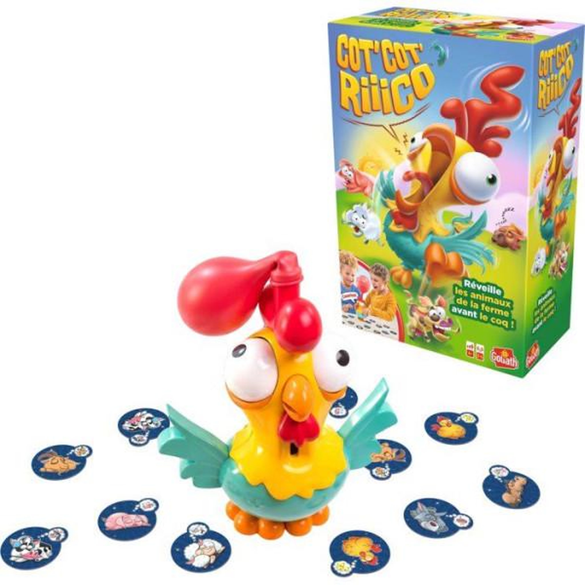 Voir la diapositive 2 : GOLIATH Cot Cot Riiico - jeu d'ambiance - GOLIATH - rapidité et suspense