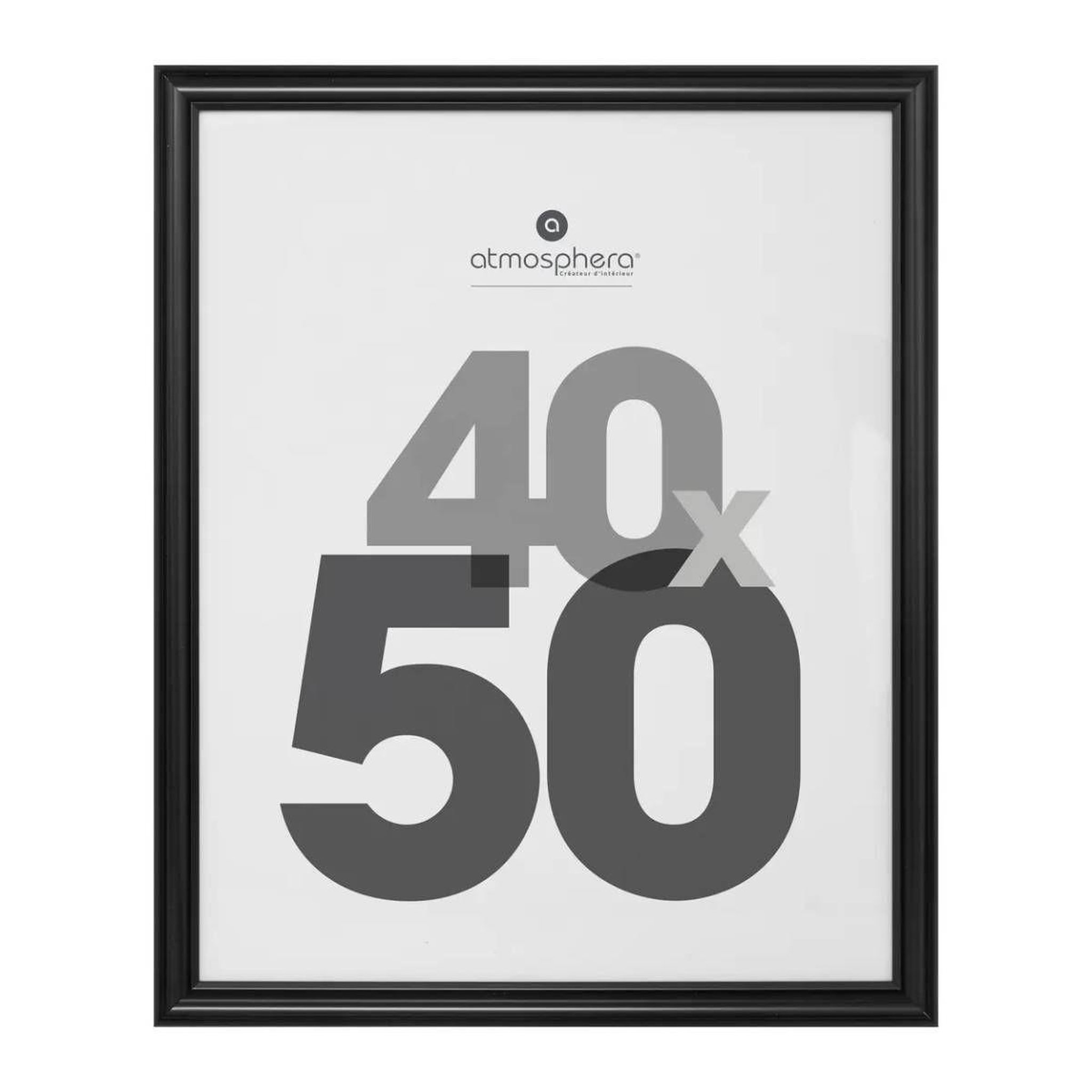ATMOSPHERA Cadre photo en bois  mae  40x50cm noir