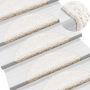Voir la diapositive 5 : VIDAXL Tapis d'escalier 30 pcs blanc 56x17x3 cm