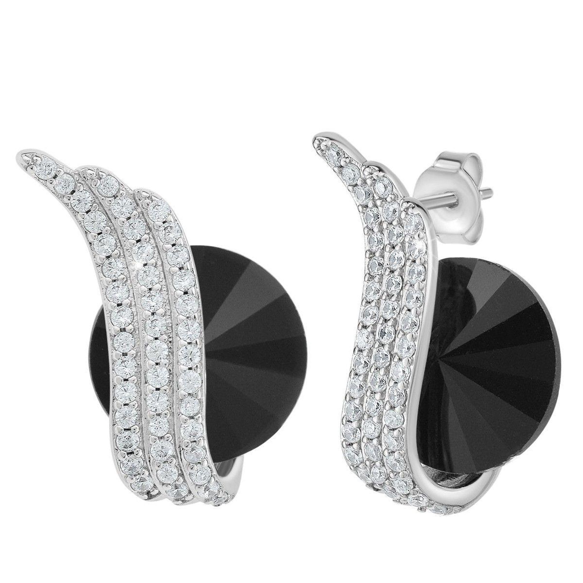 SC CRYSTAL Boucles d'oreilles ornées de Cristaux scintillants par SC Crystal